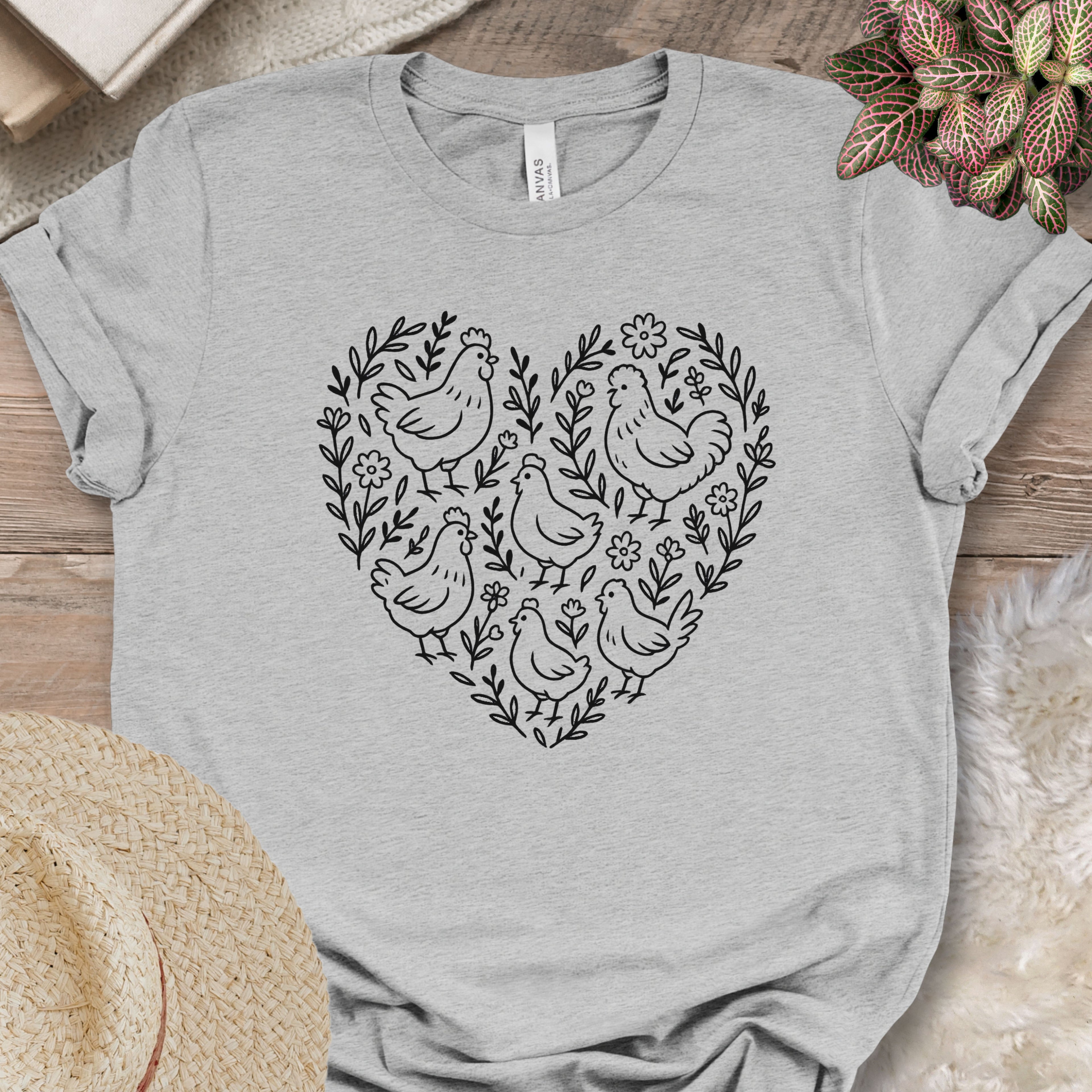 Chicken Heart Floral Tee