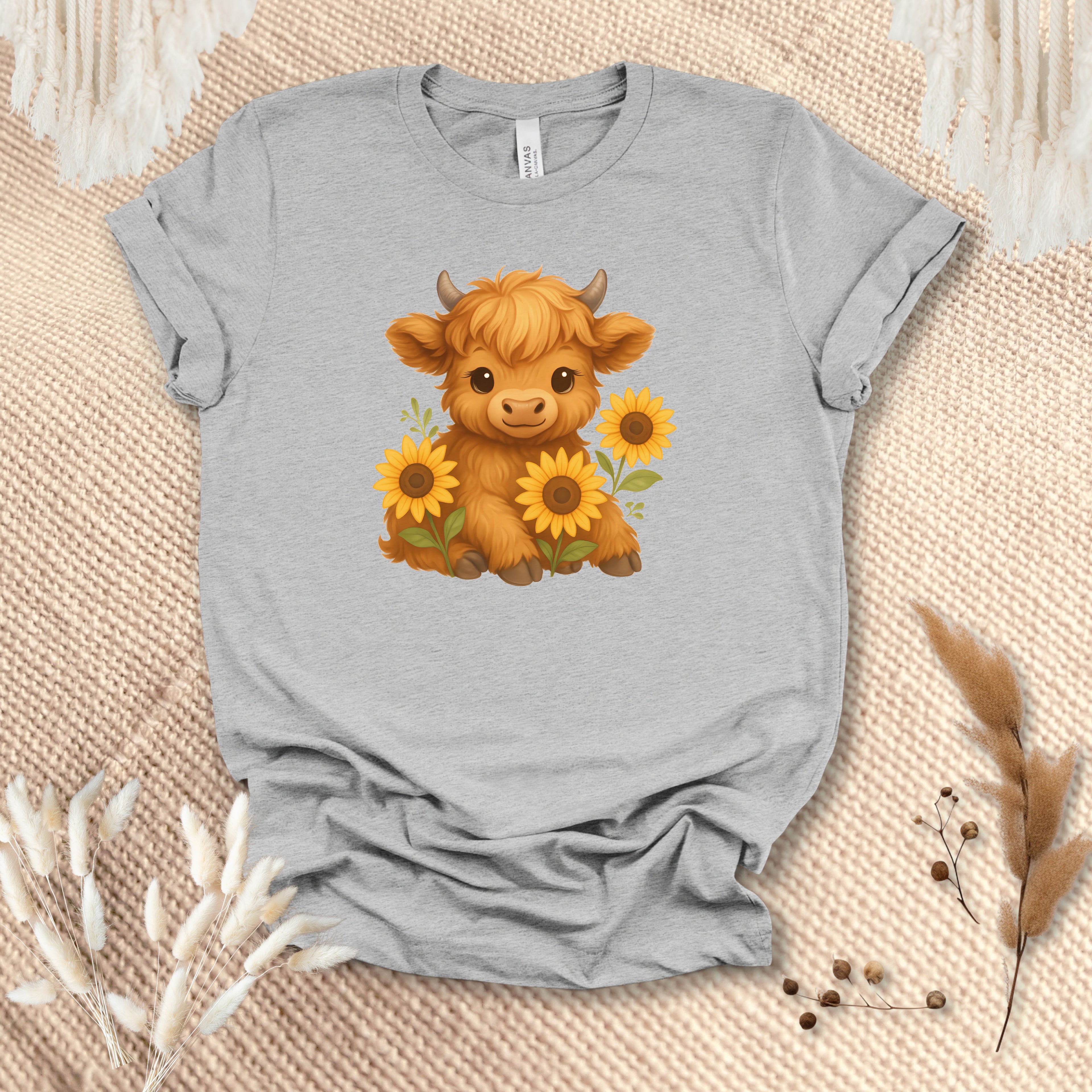 Sunflowers Cow Tee