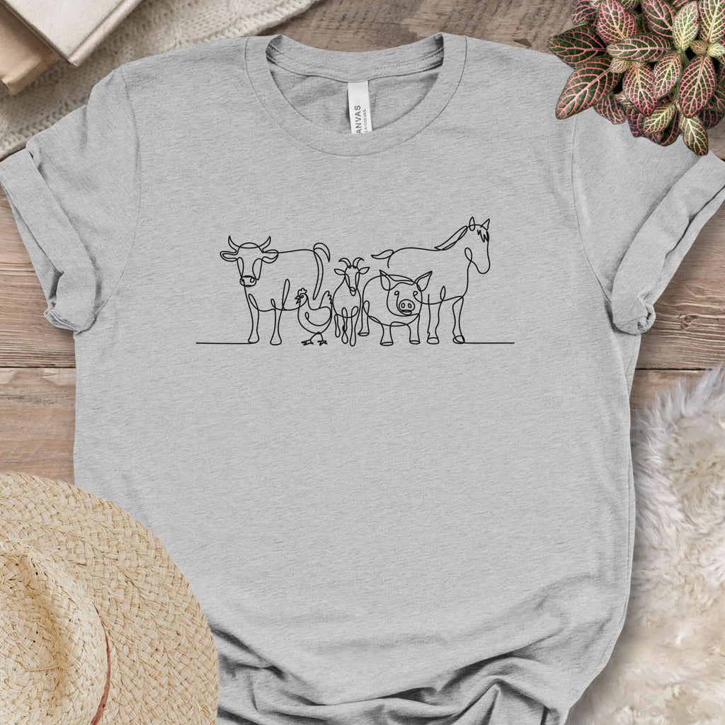 Farm Animal Minimalist Tee