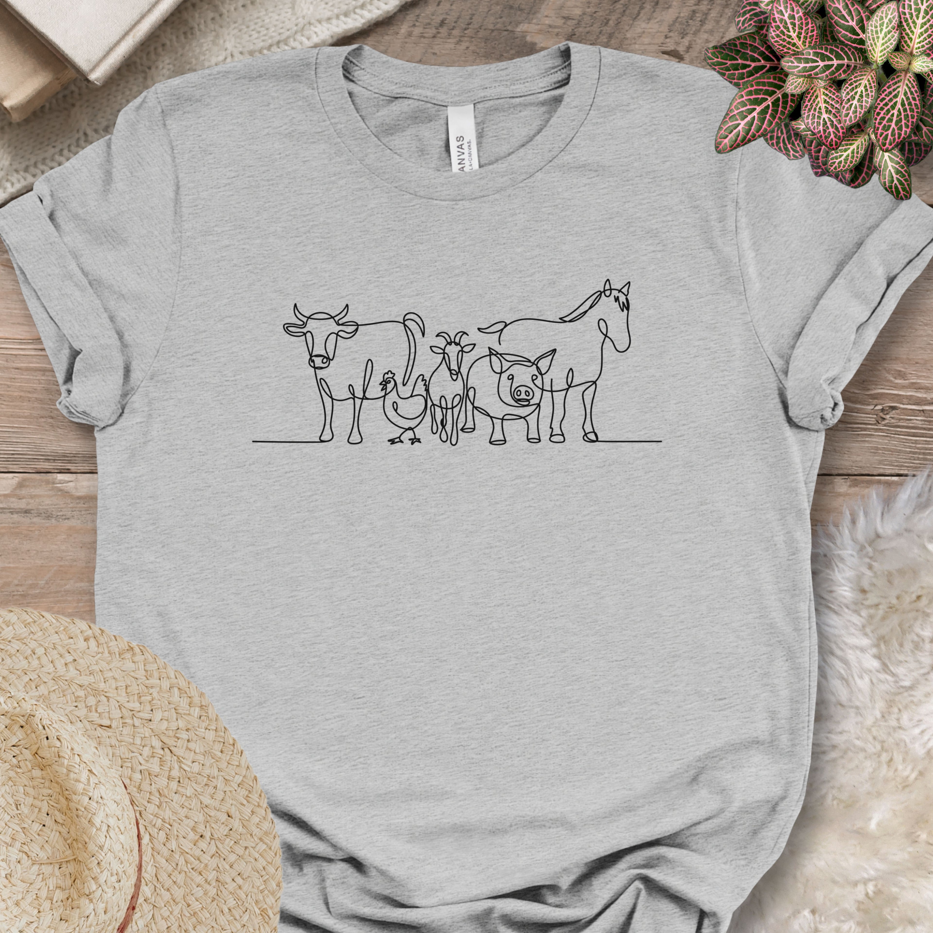 Farm Animal Minimalist Tee