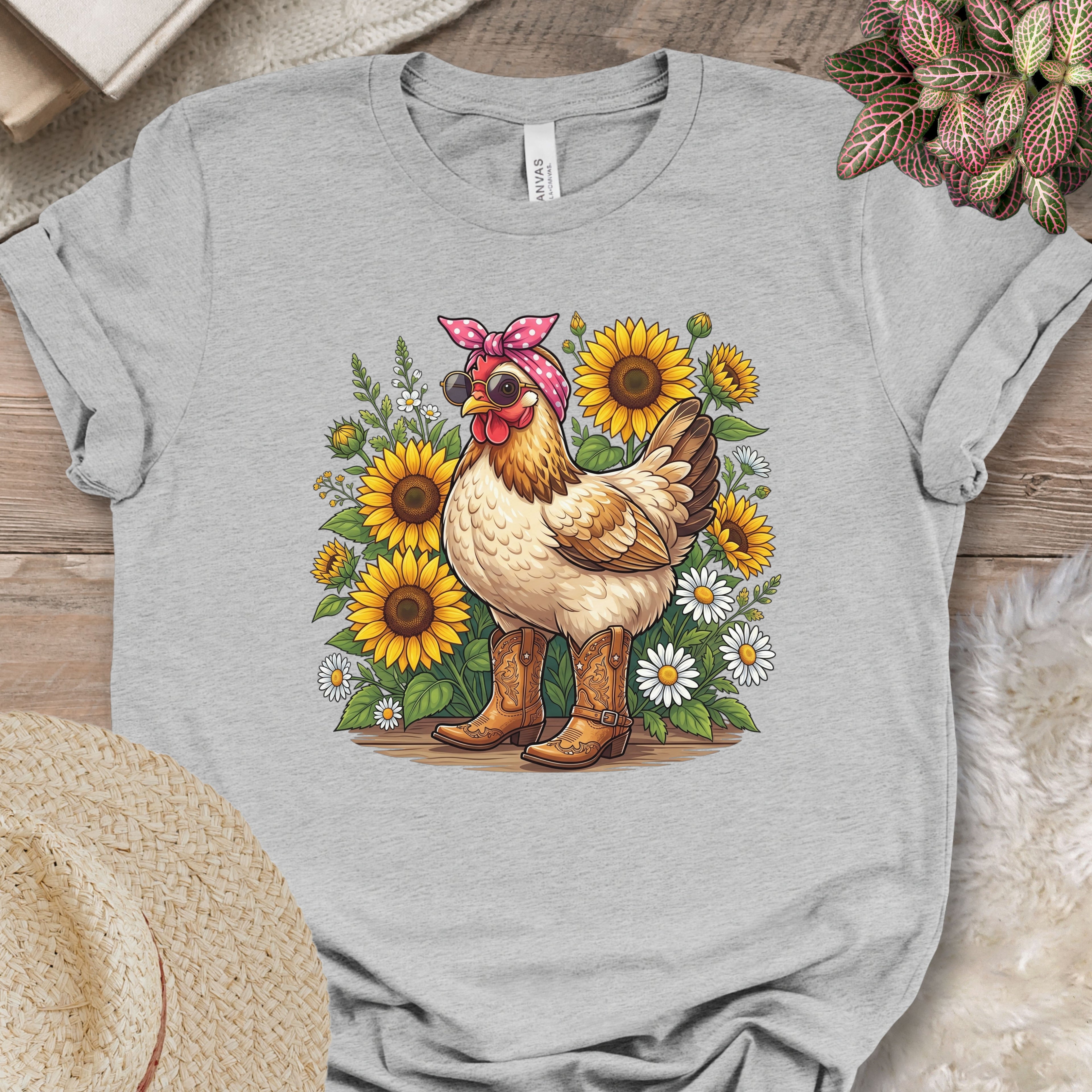 Sunflower Chicken Graphic Shirt