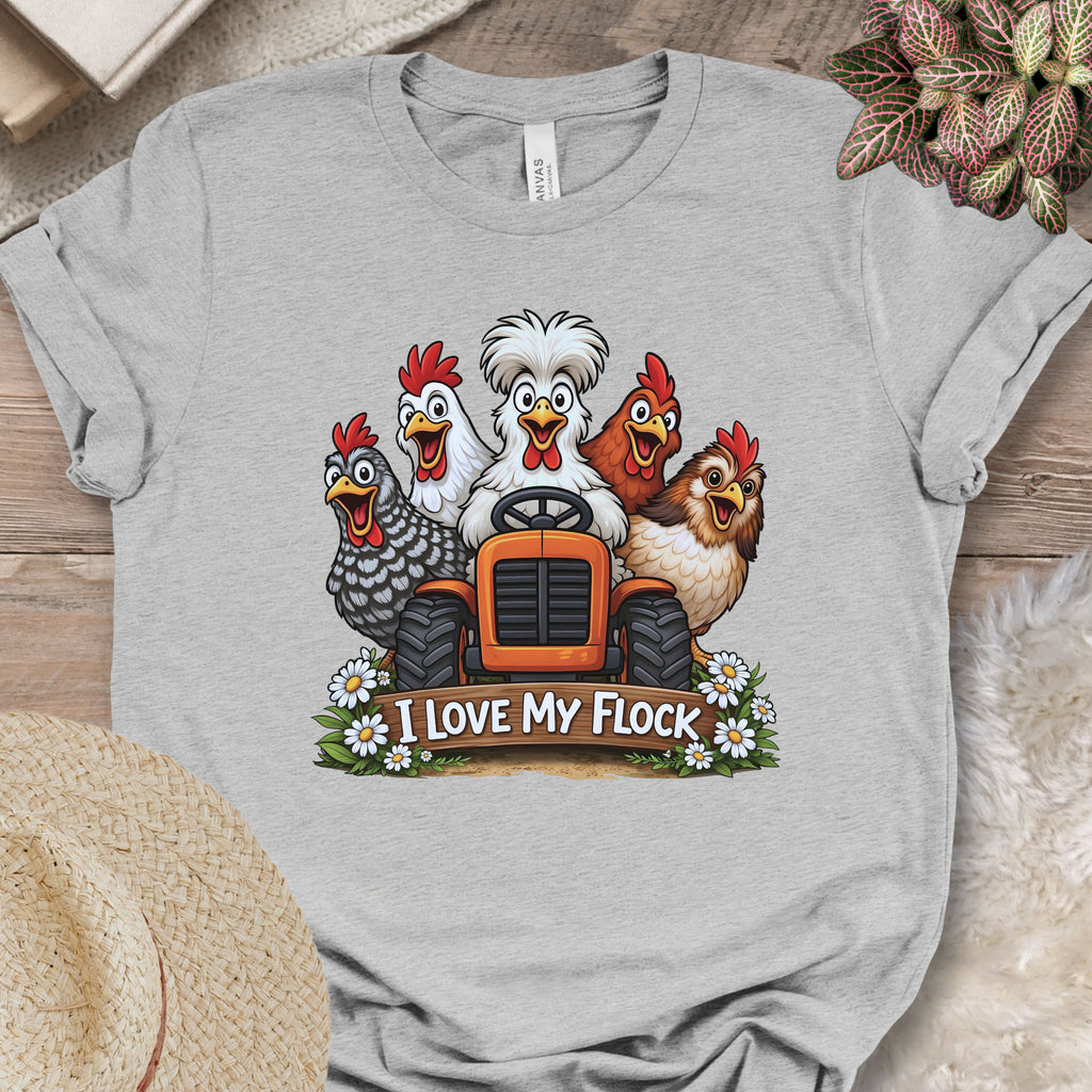 Tractor Chicken Flock Tee