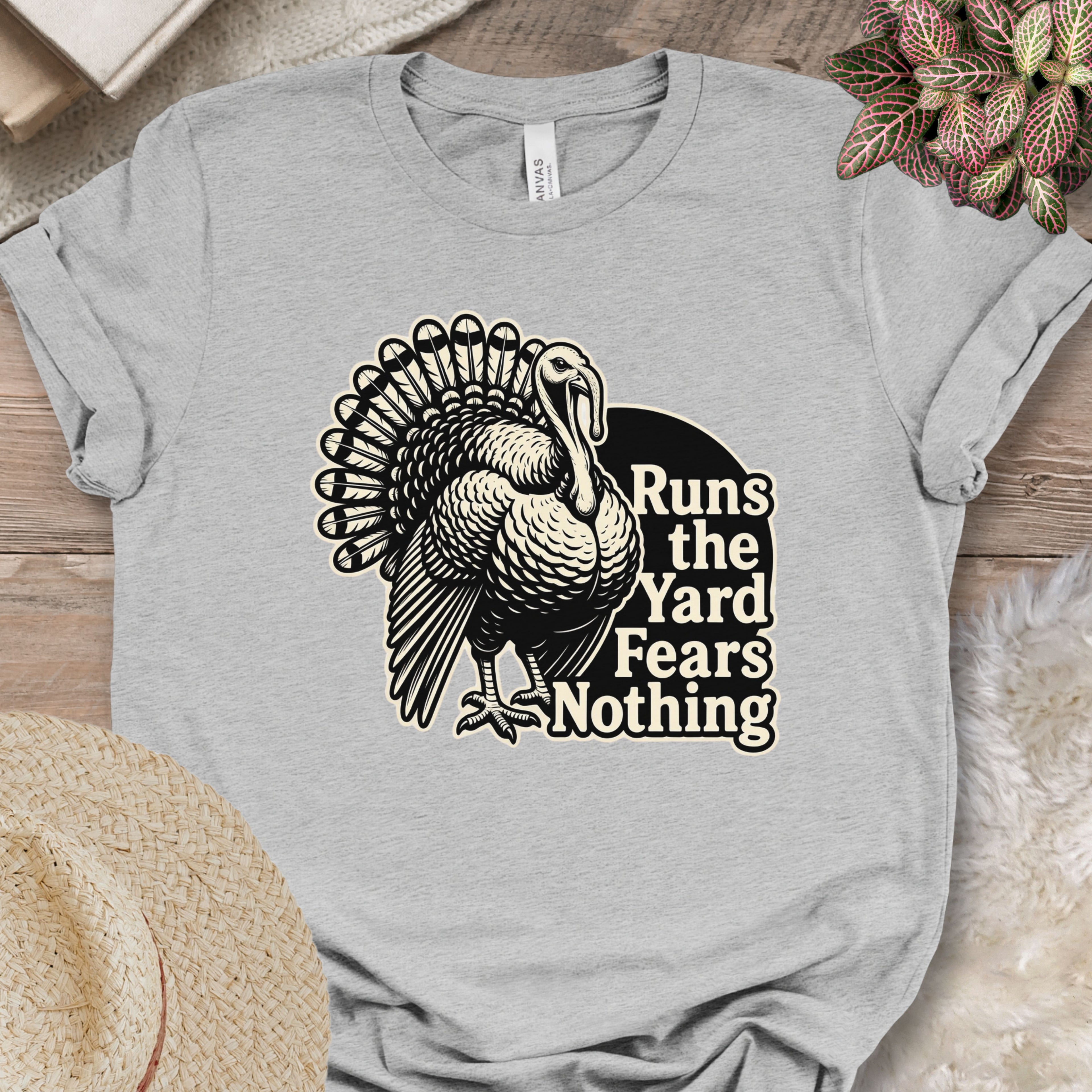 Tough Farmyard Turkey Graphic Shirt