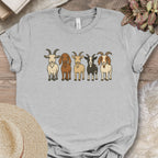 Cute Cartoon Goats Farm Shirt