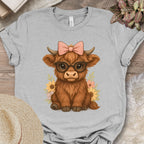 Highland Cow in Sunglasses Tee