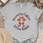 Powered by Caffeine & Cow Kisses Tee