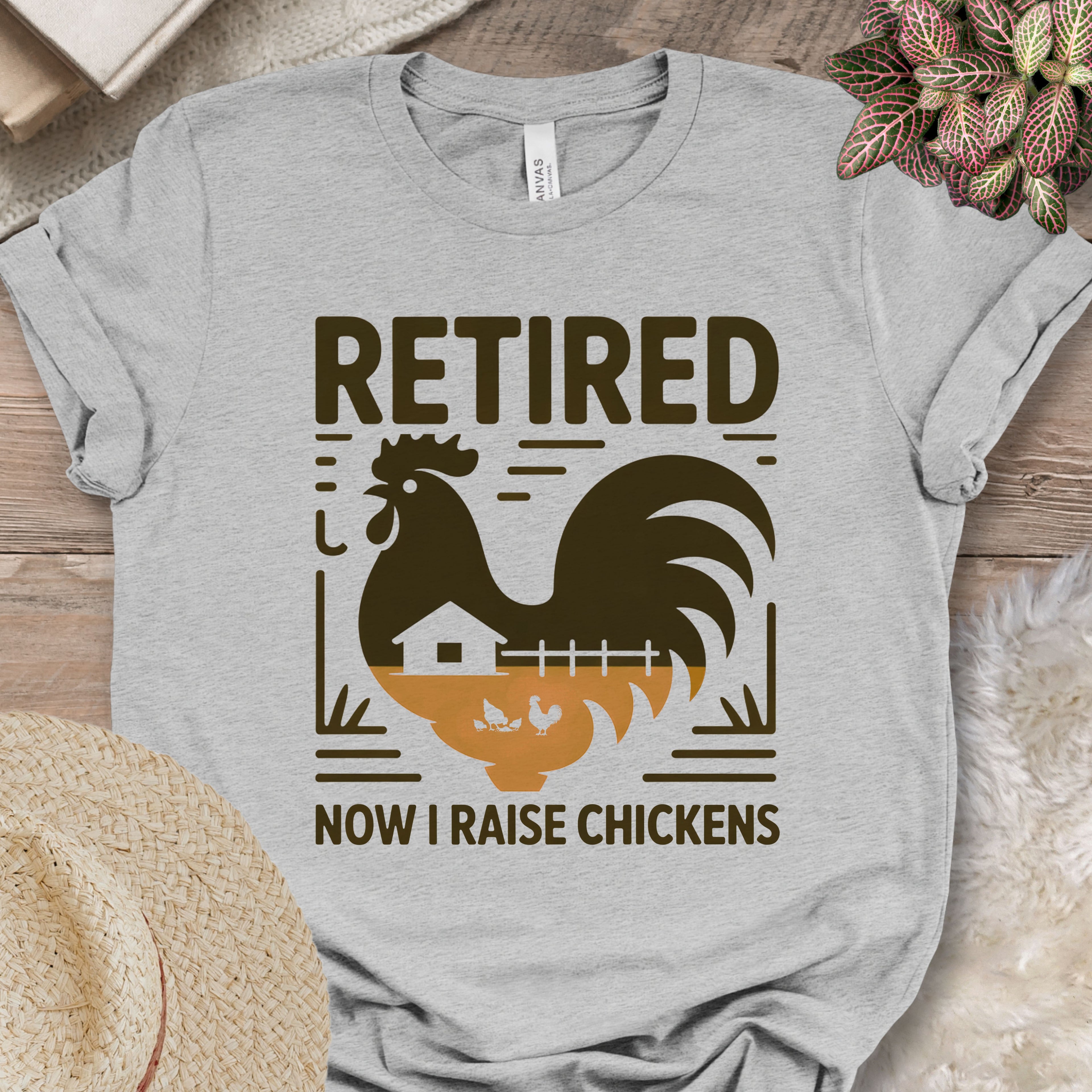 Retired Raising Chickens T-Shirt