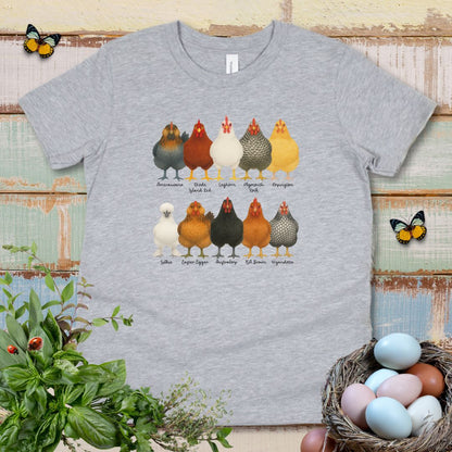 Fancy Chicken Breeds Kids T-Shirt