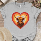 Highland Cow Heart Farm Shirt