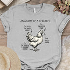 Chicken Anatomy Diagram T-Shirt