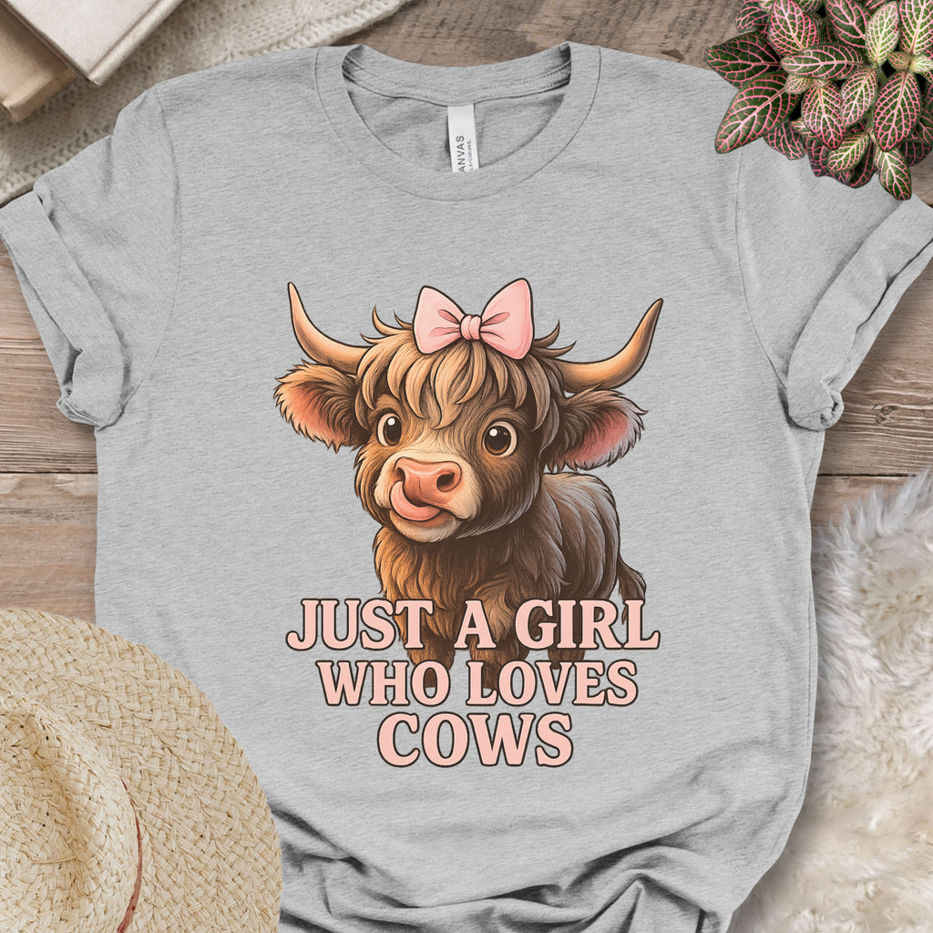 Just a Girl Who Loves Cows Tee
