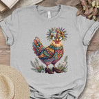 Colorful Chicken Art T-Shirt