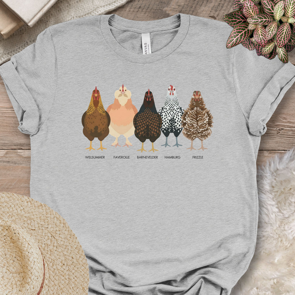 Backyard Chicken Breeds Tee (D)