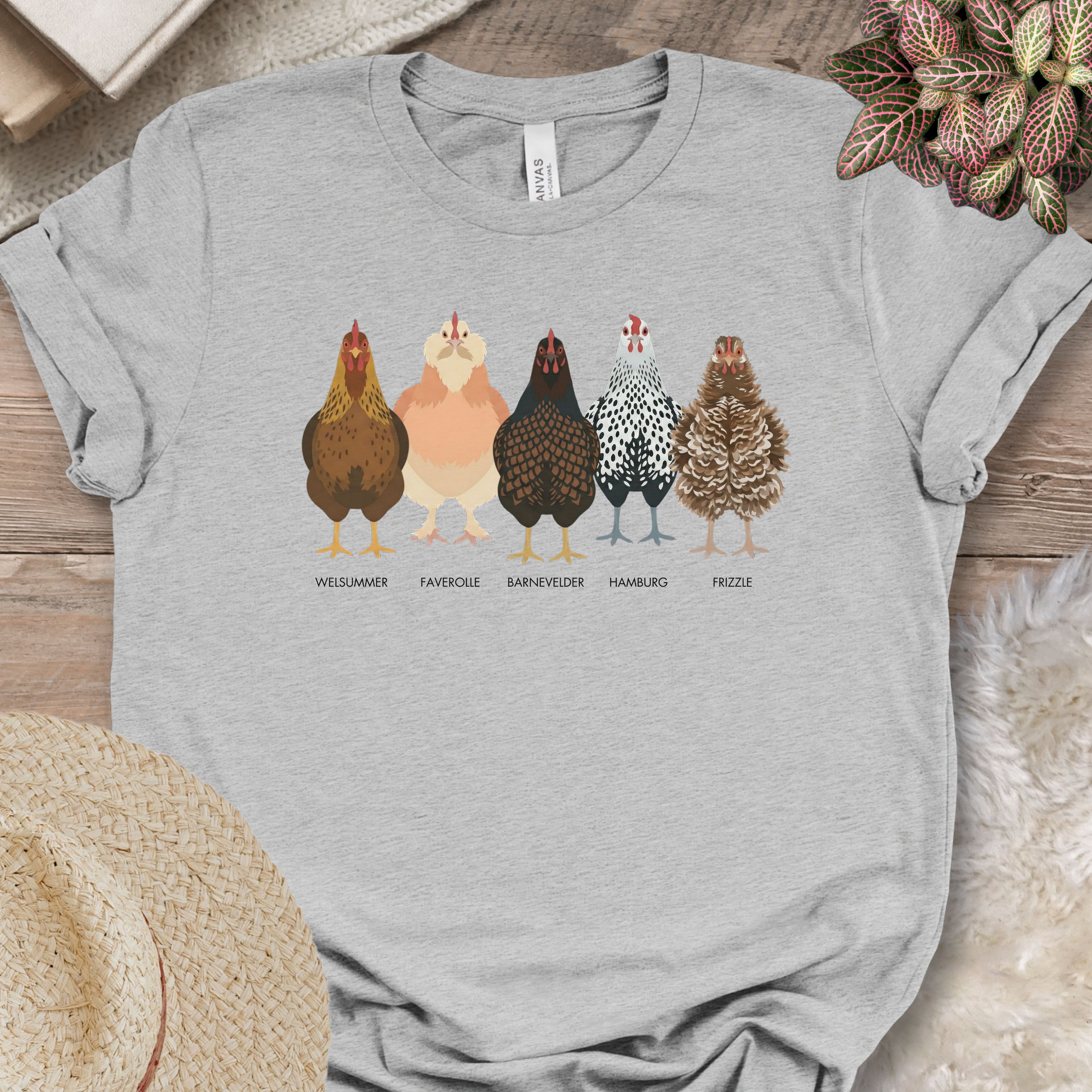 Backyard Chicken Breeds Tee (D)