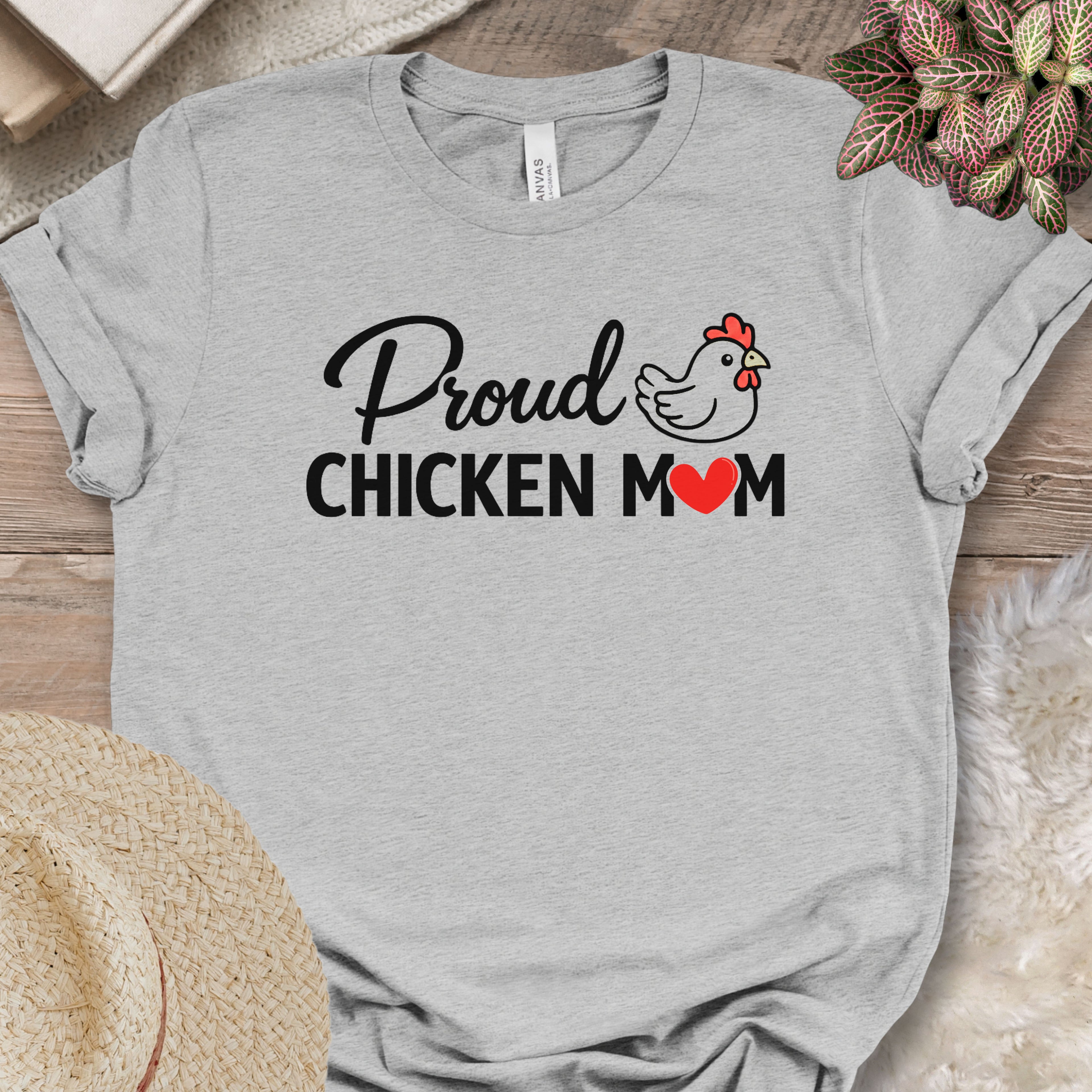 Proud Backyard Hen Mom Tee