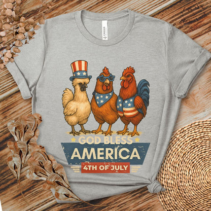God Bless America Chicken Shirt