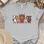 Cartoon Cow Breeds Tee