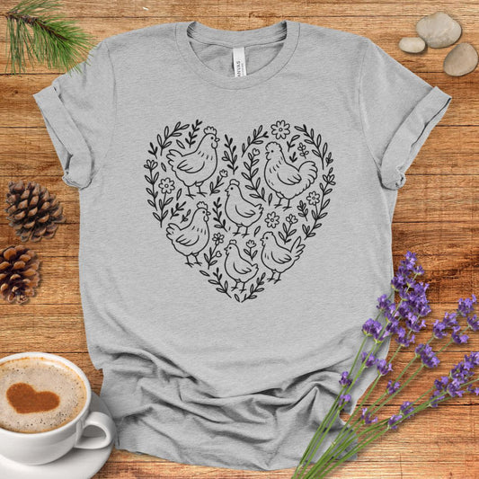 Chicken Heart Floral Tee