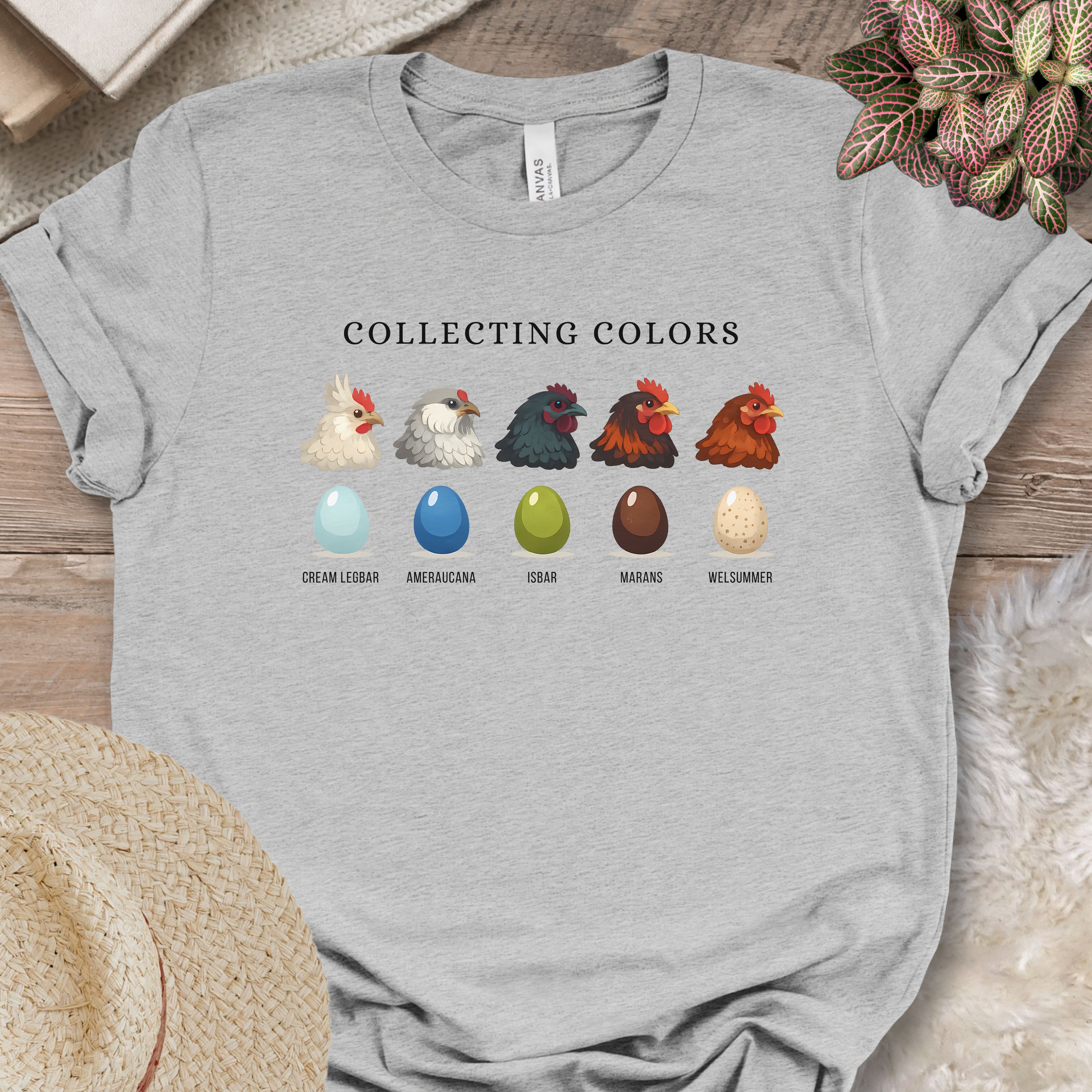Colorful Farm Fresh Egg Chart Tee