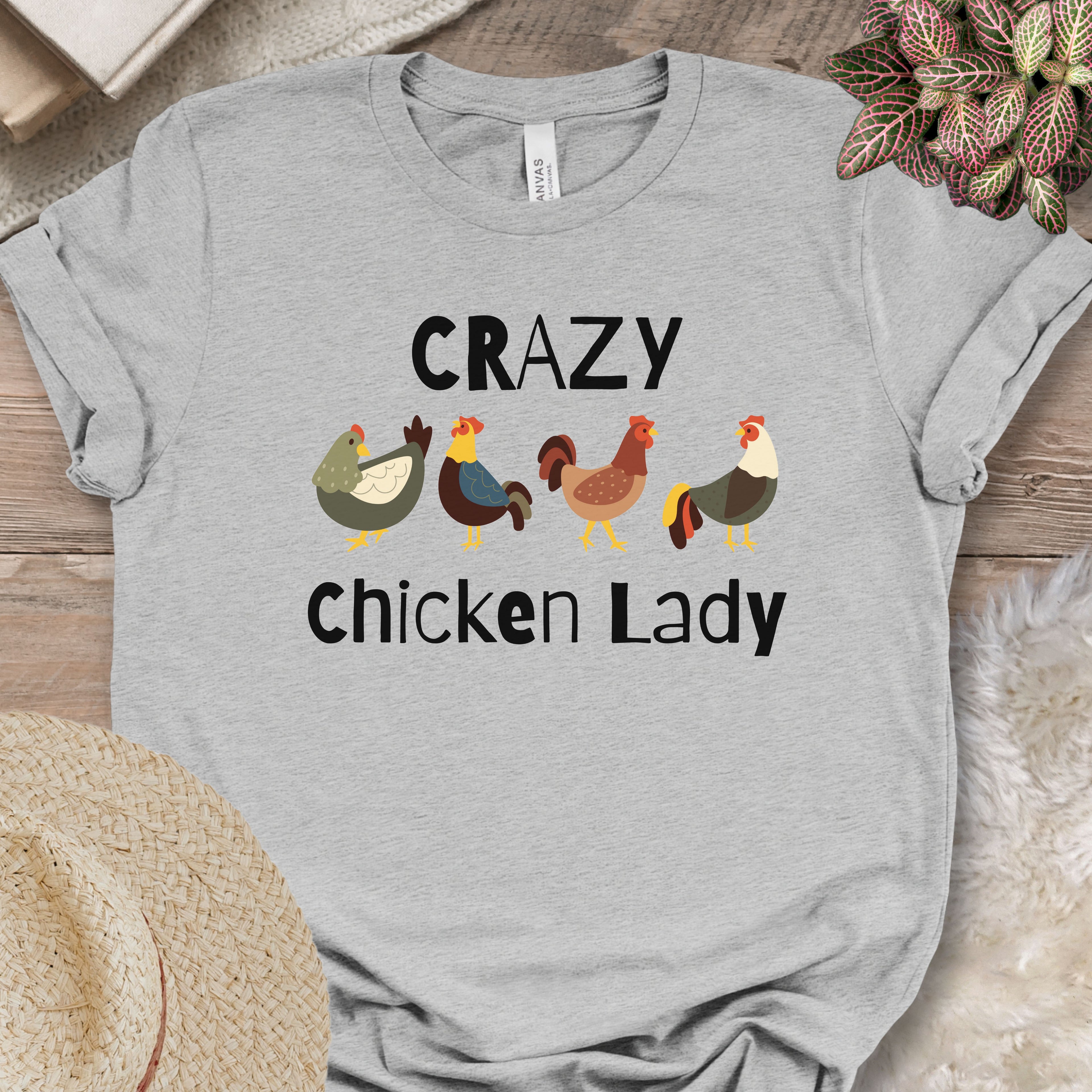Crazy Chicken Lady T-shirt