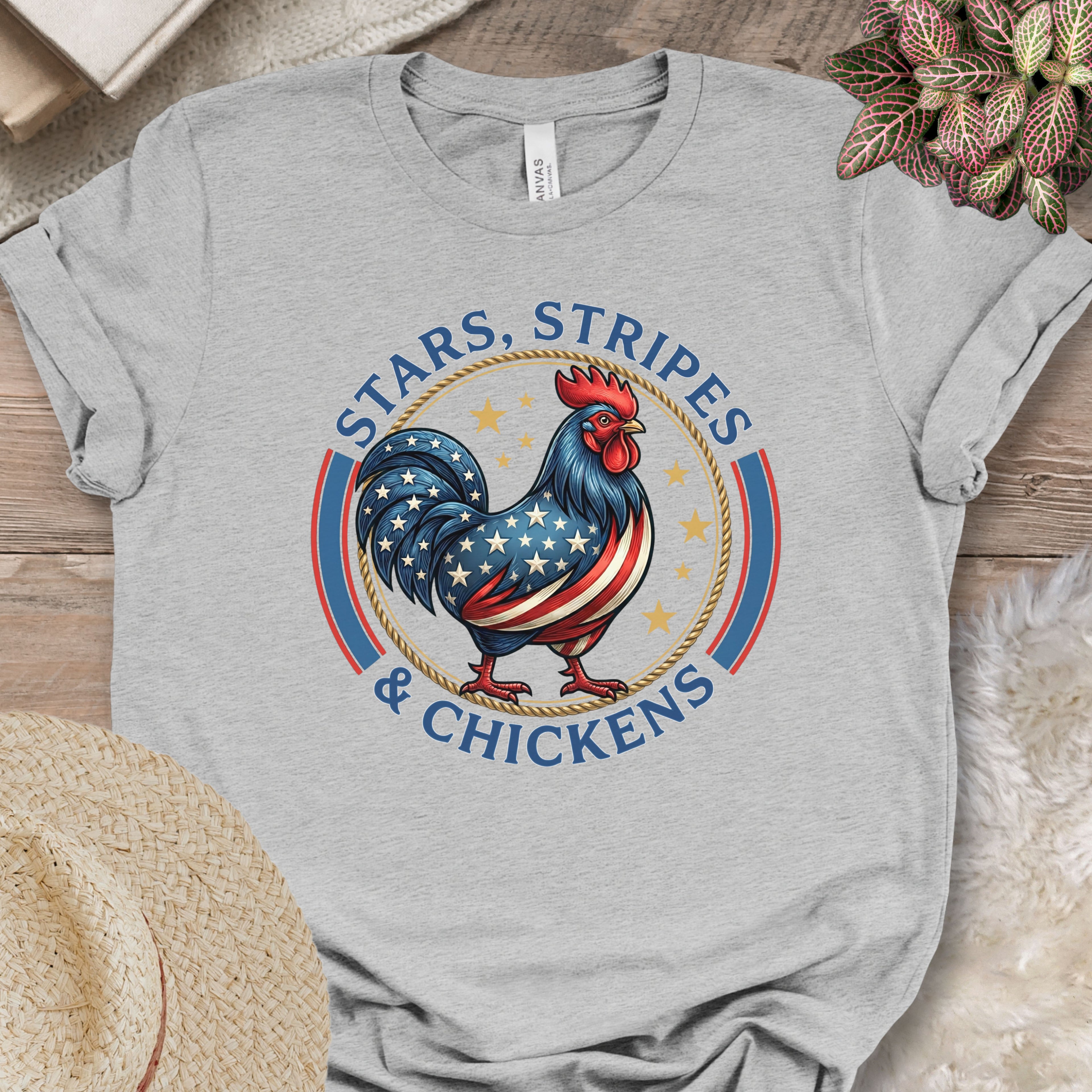 Patriotic Chicken Americana T-Shirt