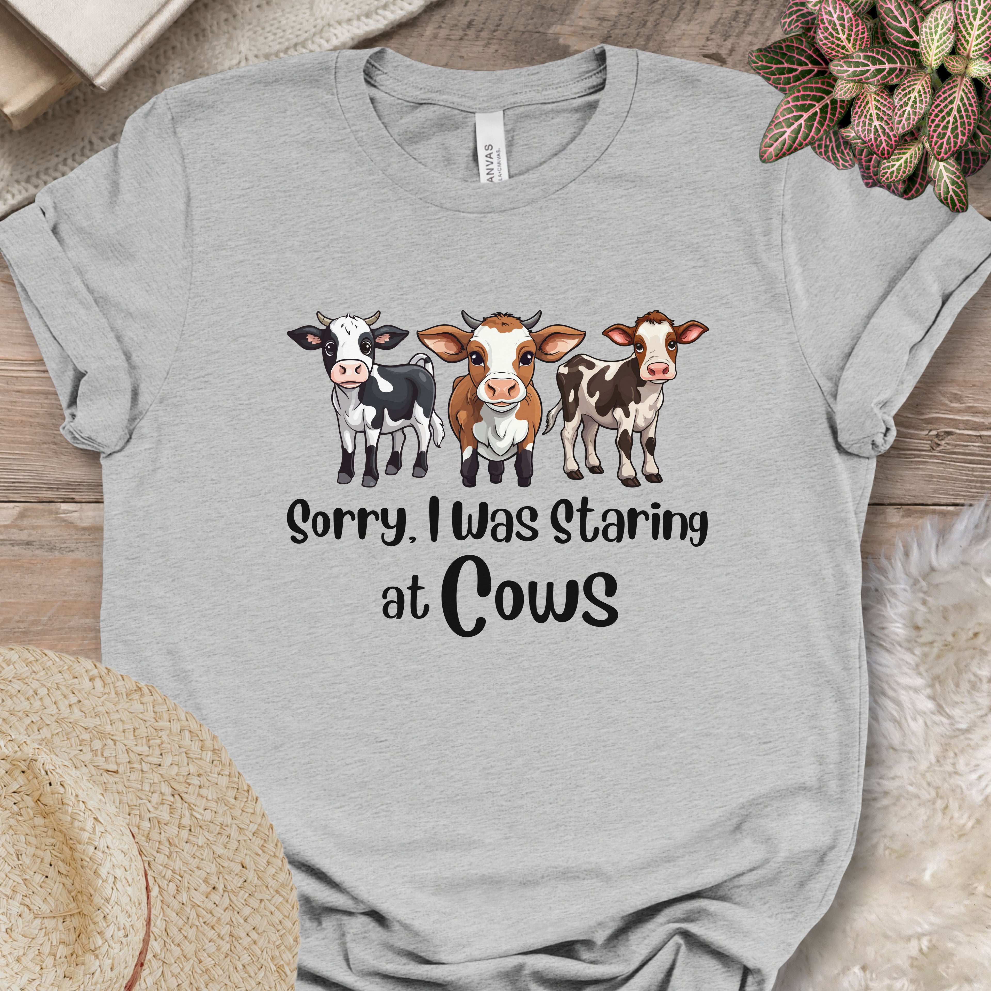 Sorry I Was Staring at Cows Shirt
