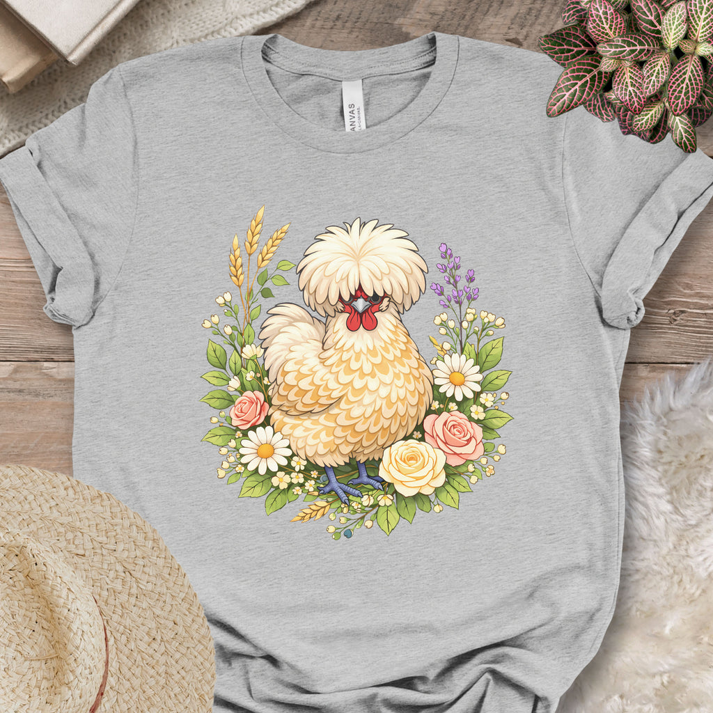 Polish Chicken Floral T-Shirt
