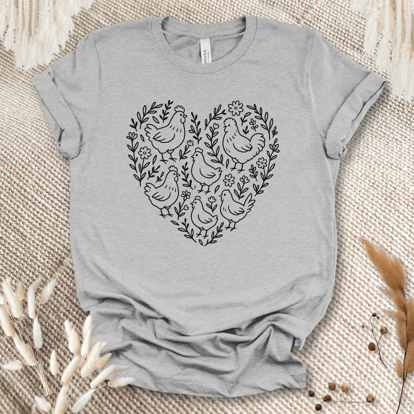 Chicken Heart Floral Tee