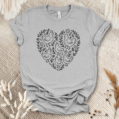 Chicken Heart Floral Tee