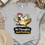 Funny Chicken Brain Empty Humor Tee