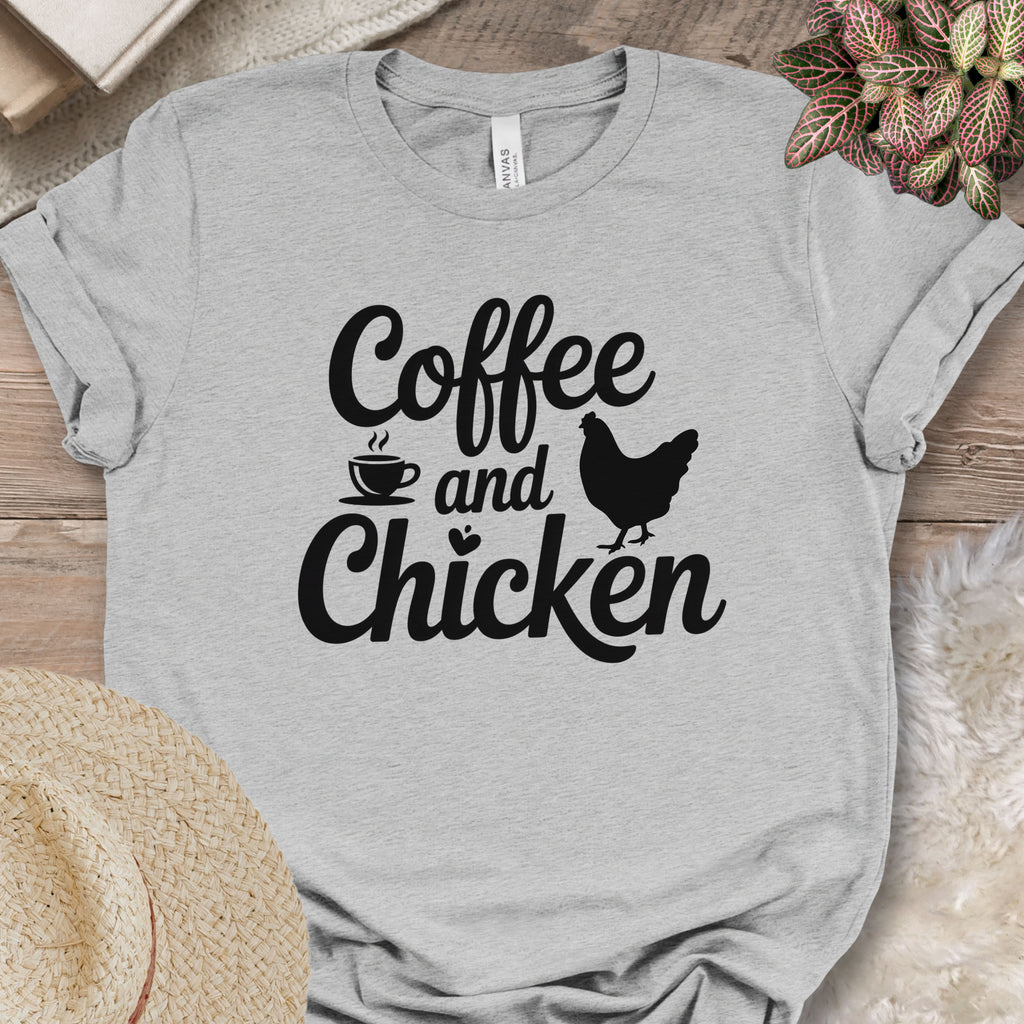 Caffeine and Chickens Tee