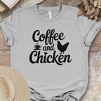 Caffeine and Chickens Tee