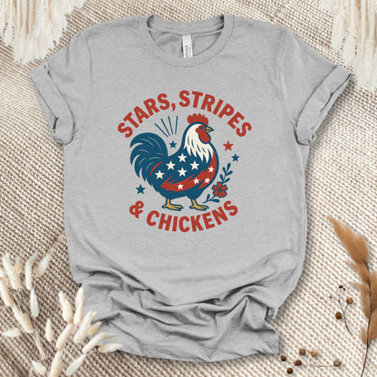 Stars Stripes Chickens Shirt