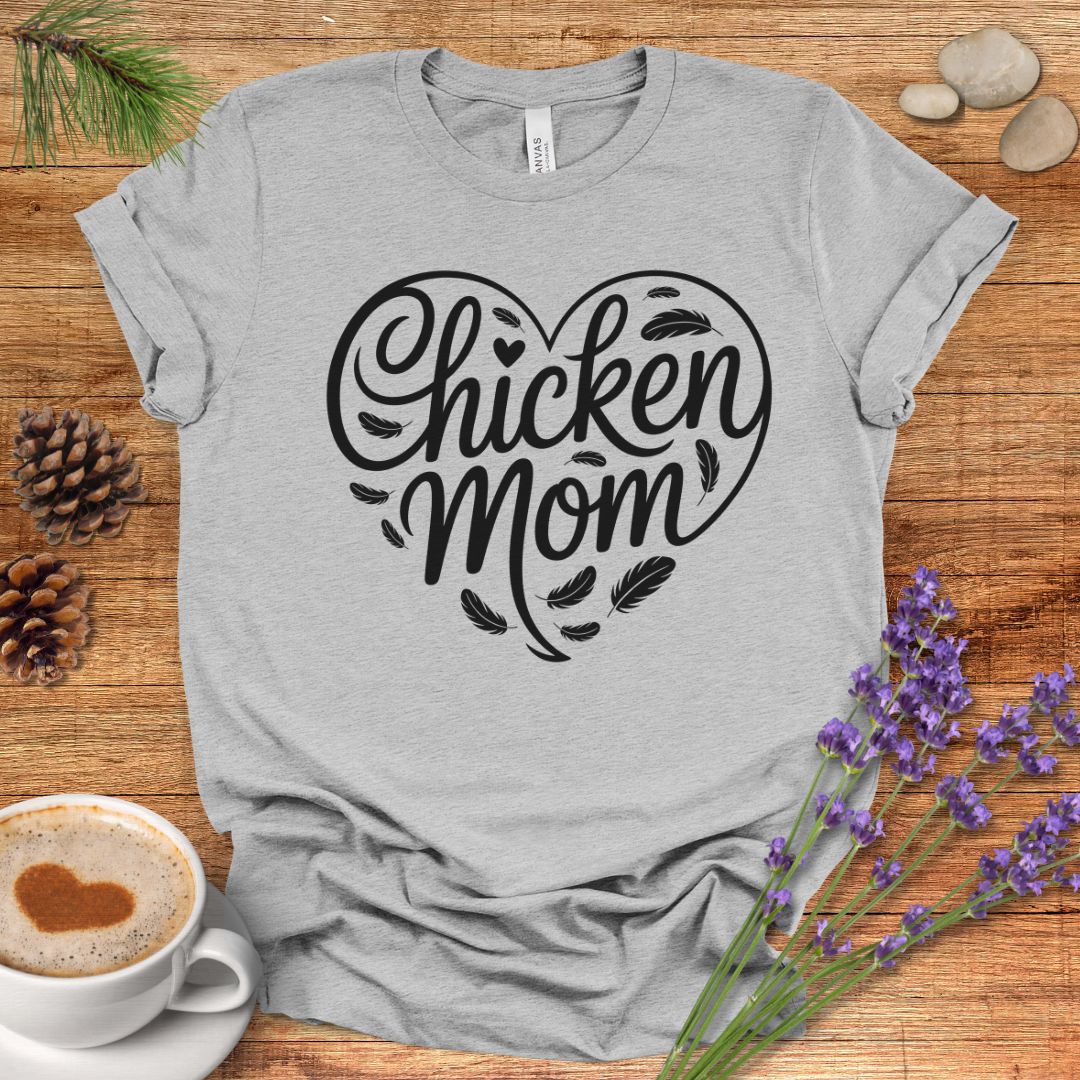 Heart Shaped Chicken Mom Tee