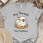Feathered Therapist Chicken Tee
