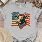Patriotic Cow Flag Shirt