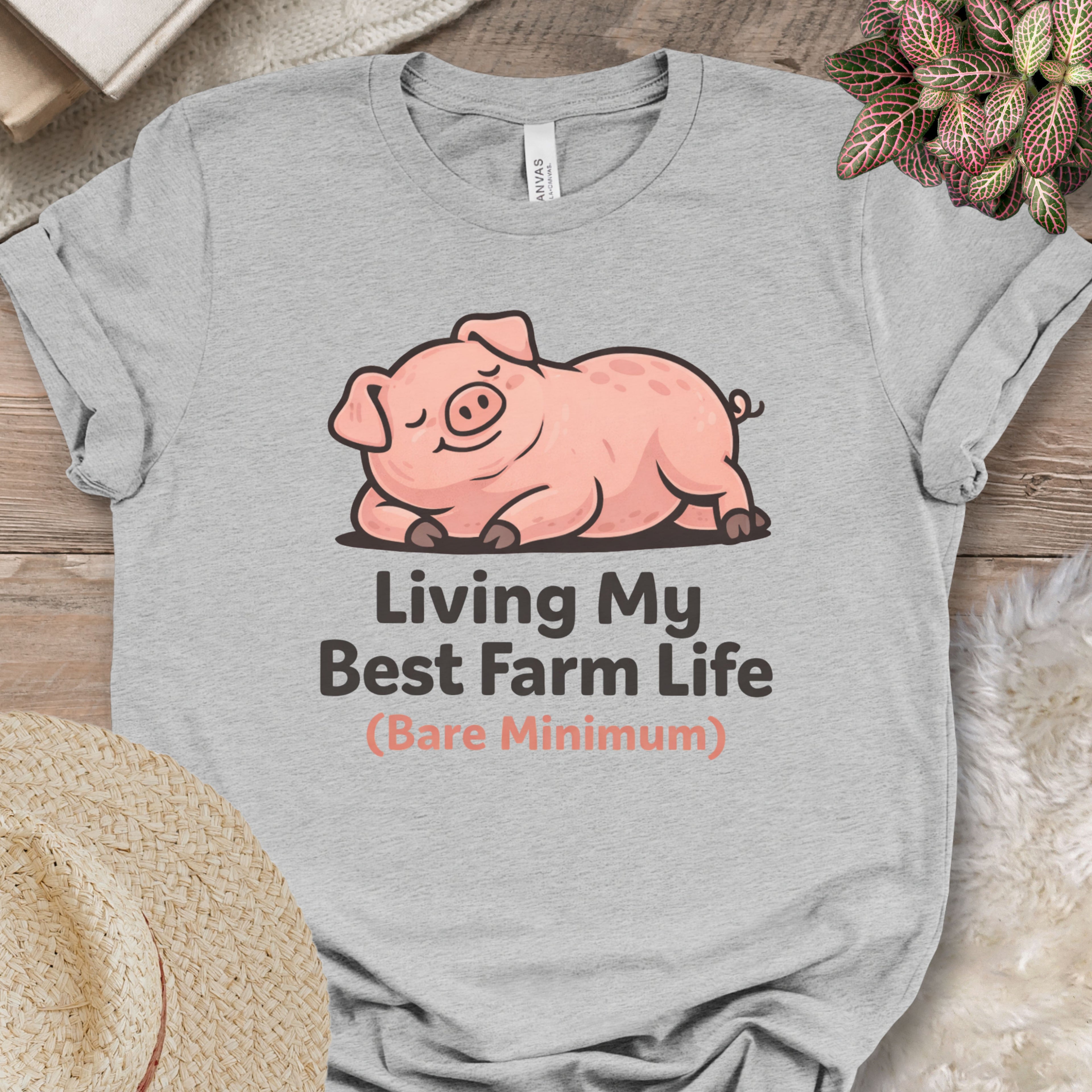 Funny Pig Farm Life Reality Tee