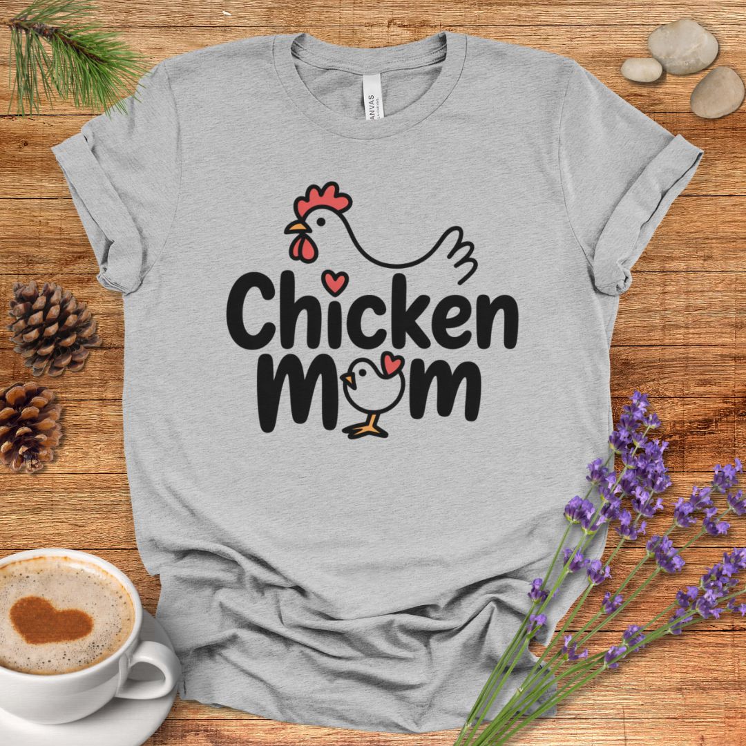 Hen Heart Chicken Mom Shirt
