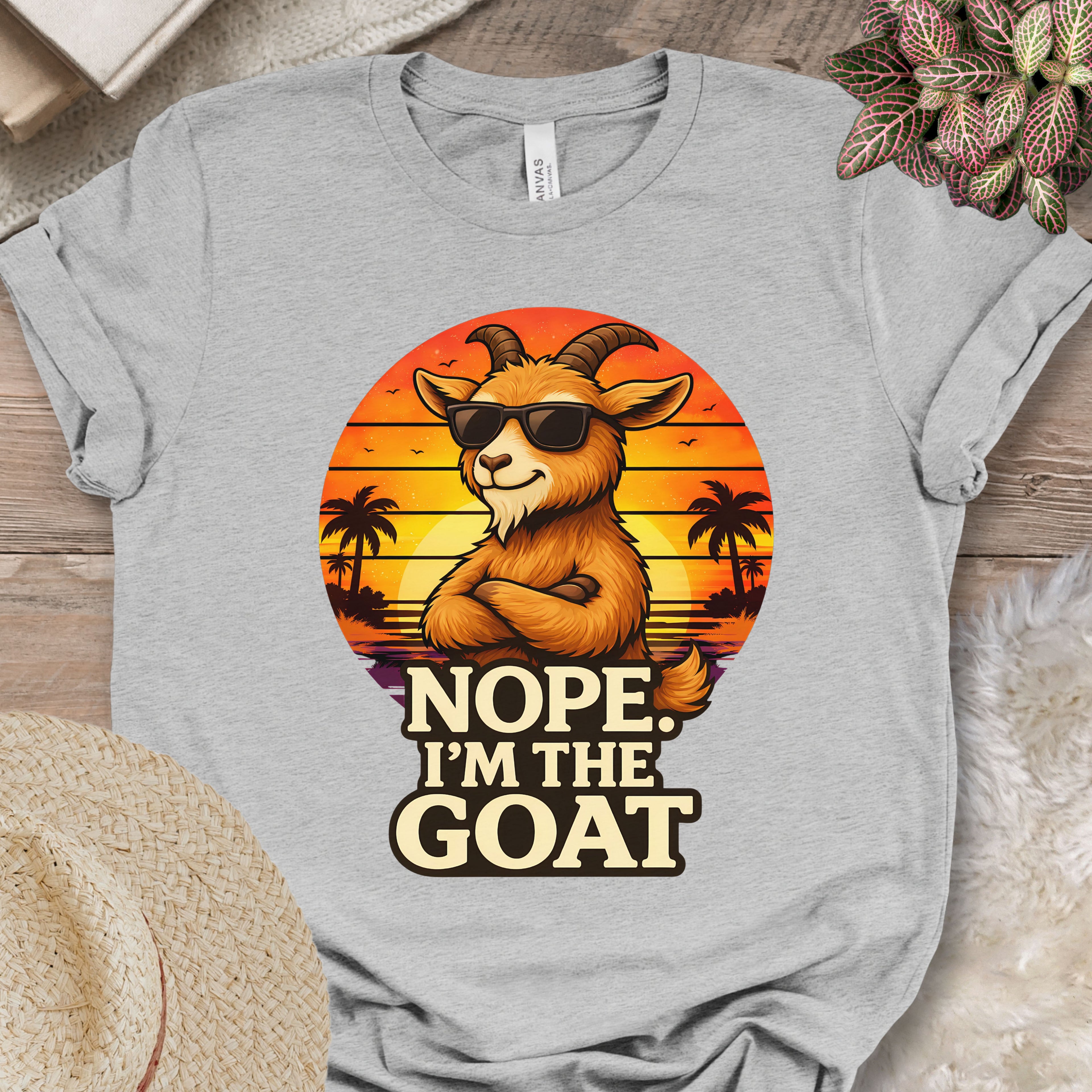 Retro Sunset Goat Tee