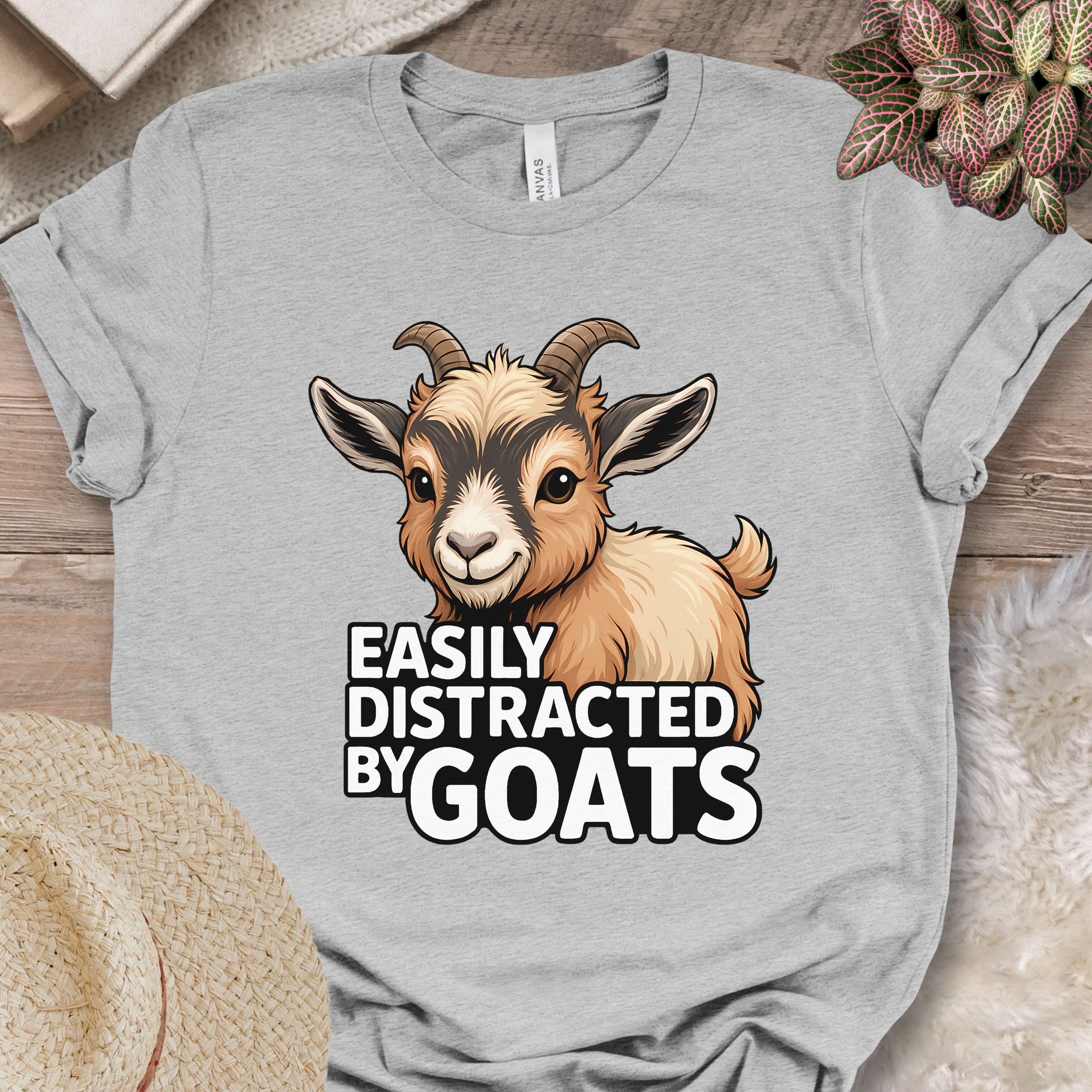 Easily Distracted By Goats Tee