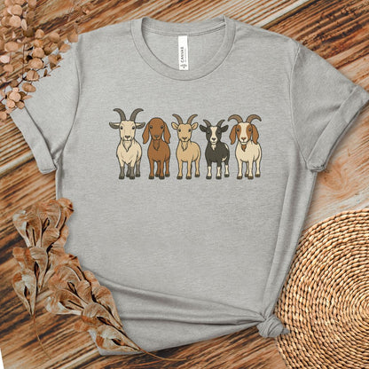 Cute Cartoon Goats Farm Shirt