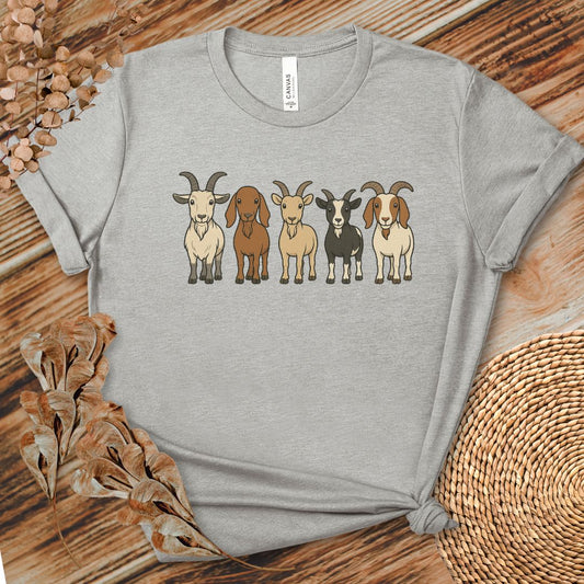 Cute Cartoon Goats Farm Shirt