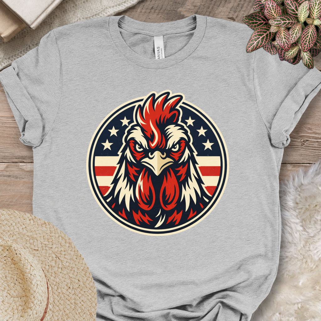 Patriotic Rooster Americana T-Shirt