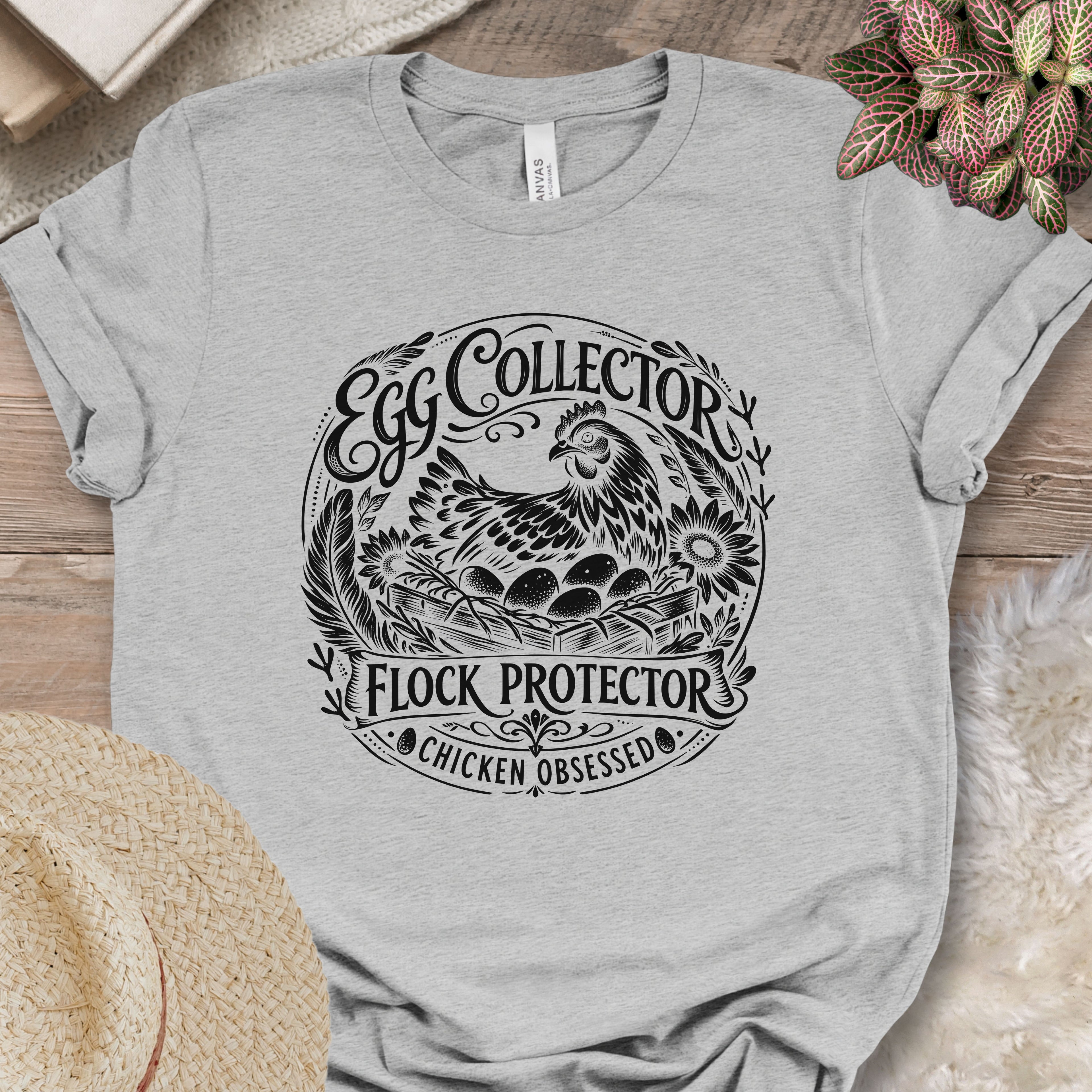 Egg Collector Flock Protector Tee