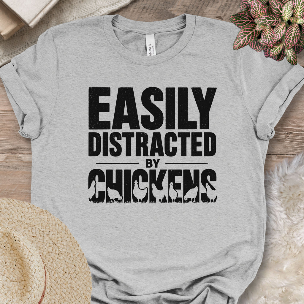 Vintage Distressed Chicken Graphic Tee