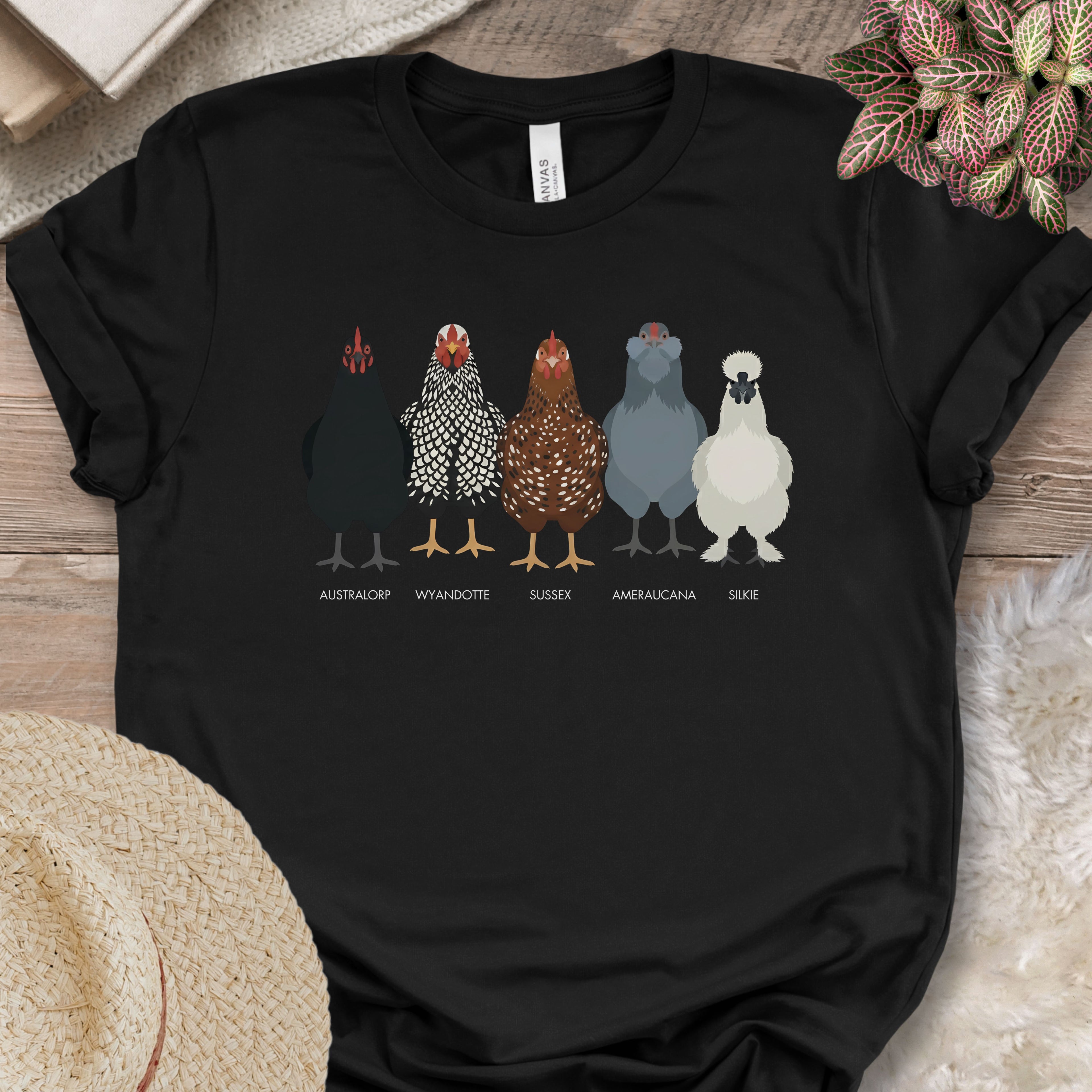 Backyard Chicken Breeds Tee (B)