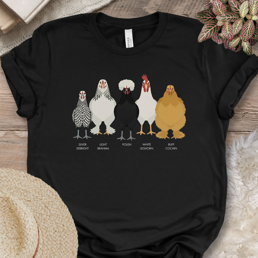 Backyard Chicken Breeds Tee (C)