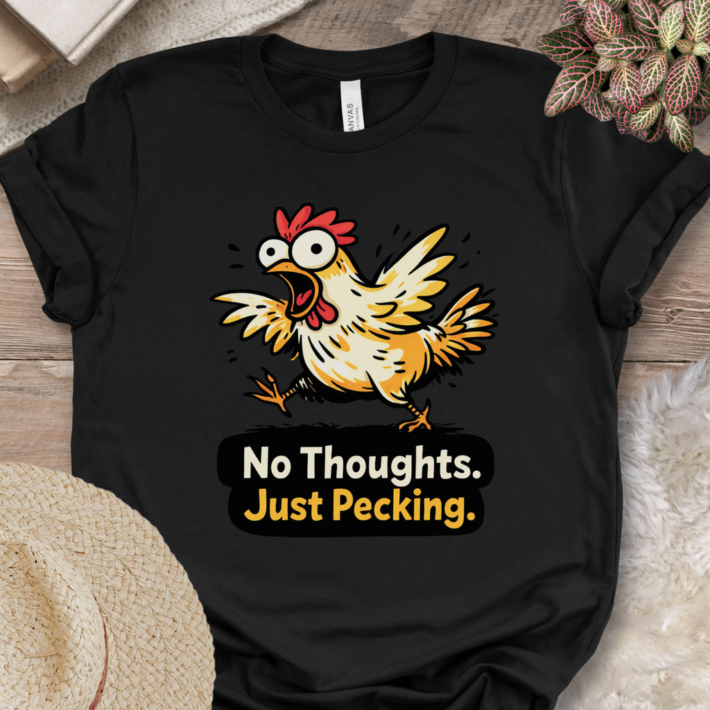 Funny Chicken Brain Empty Humor Tee