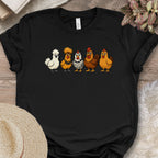 Cartoon Chicken Breeds Tee