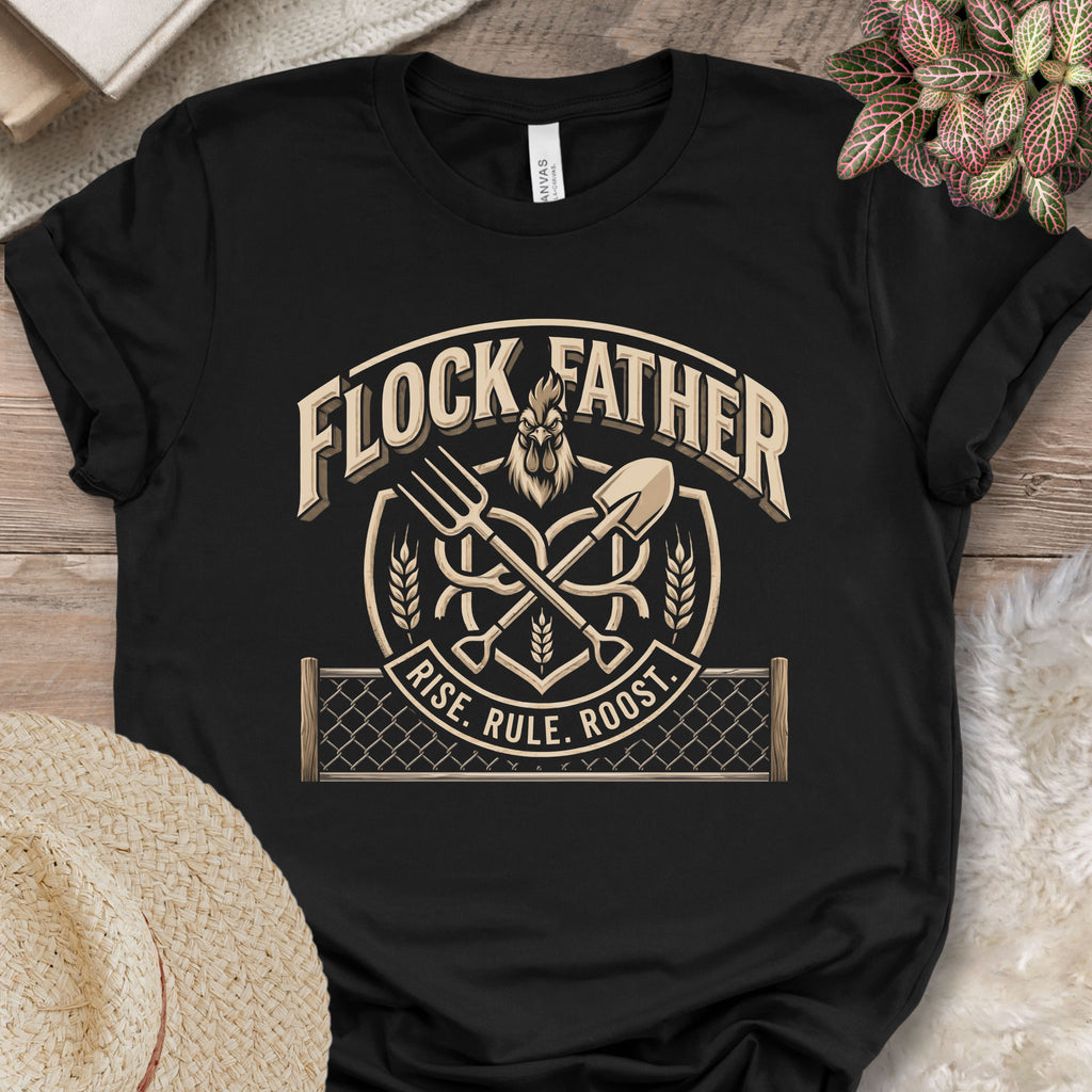 Flock Father Chicken Shirt